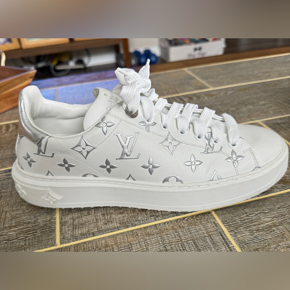 Louis Vuitton Time Out Embossed Monogram Low Top Sneaker